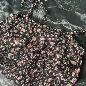 XL Lily Rose floral crop top